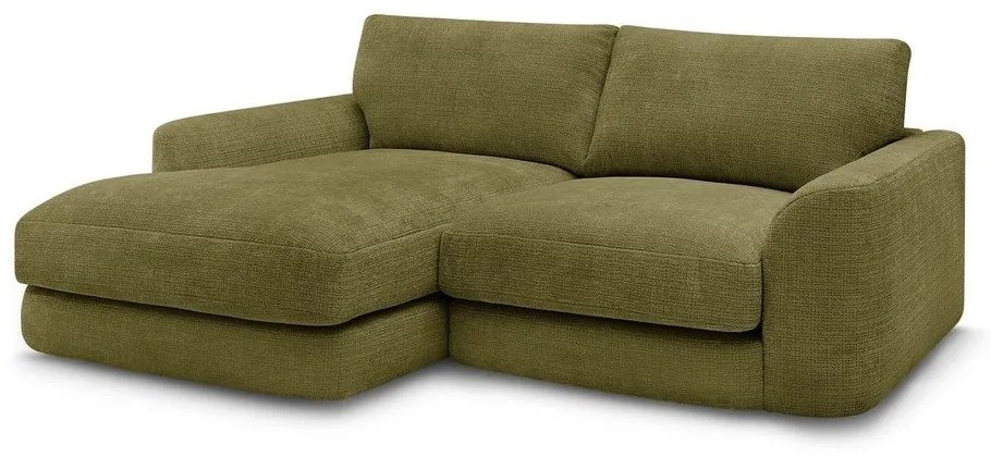 Шенилов ъглов диван в цвят каки (ляв ъгъл) Leonore – Bobochic Paris