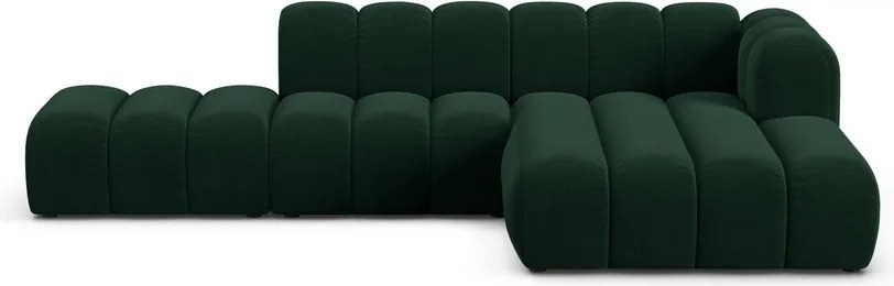 Тъмнозелен ъглов диван (десен ъгъл) Lupine – Micadoni Home
