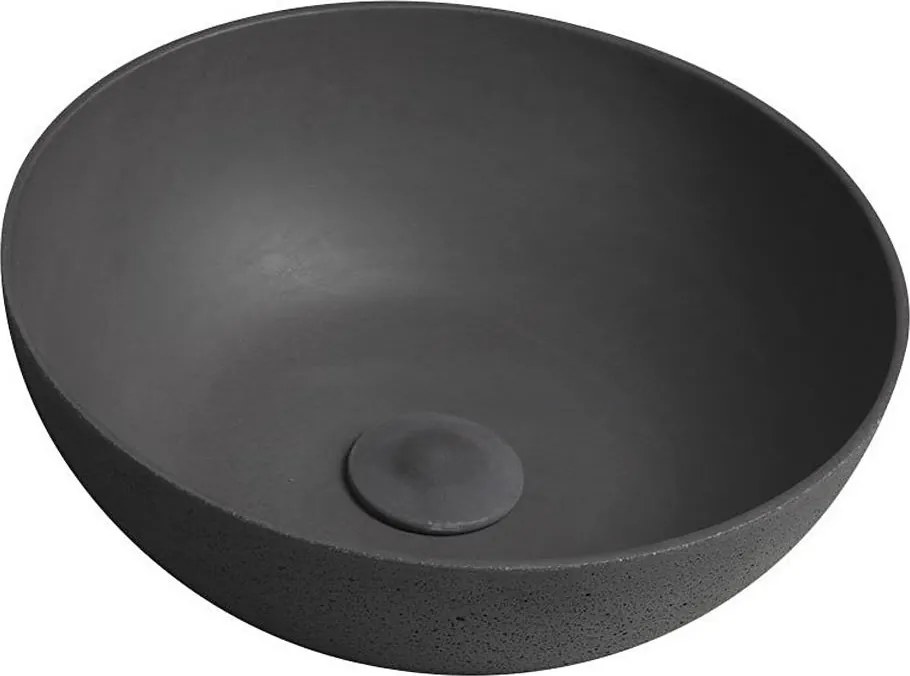 Sapho - Умивалник за плот FORMIGO Ø 39 см бетон/антрацит