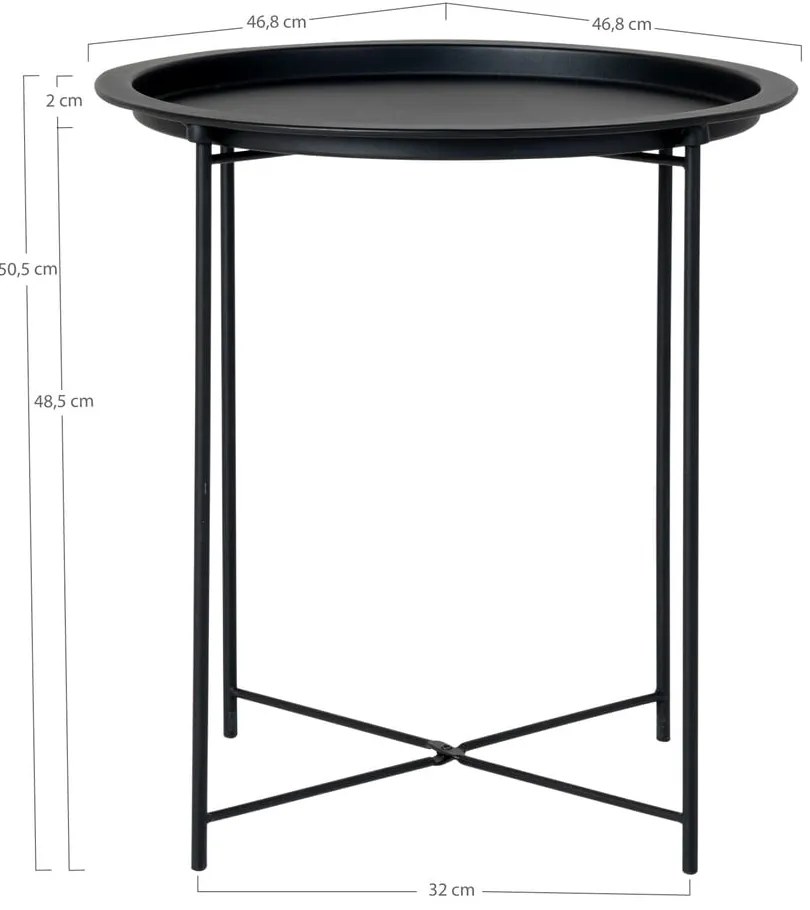 Метална кръгла маса за съхранение ø 47 cm Bastia - House Nordic