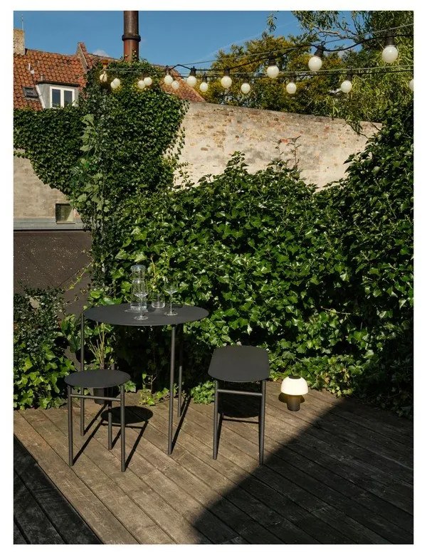 Черен метален стол Disc – Zone