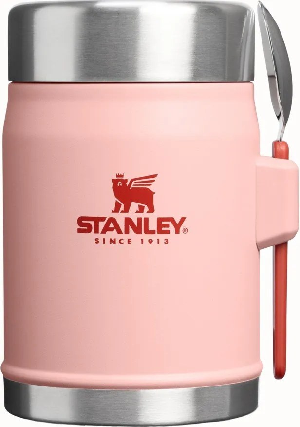 Термос за храна от неръждаема стомана в прасковен цвят 400 ml Legendary Food Jar + Spork Peach Rose – Stanley