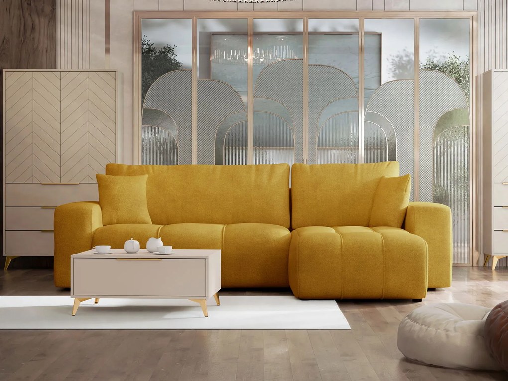 Ъглов диван Furyn-Moustardi