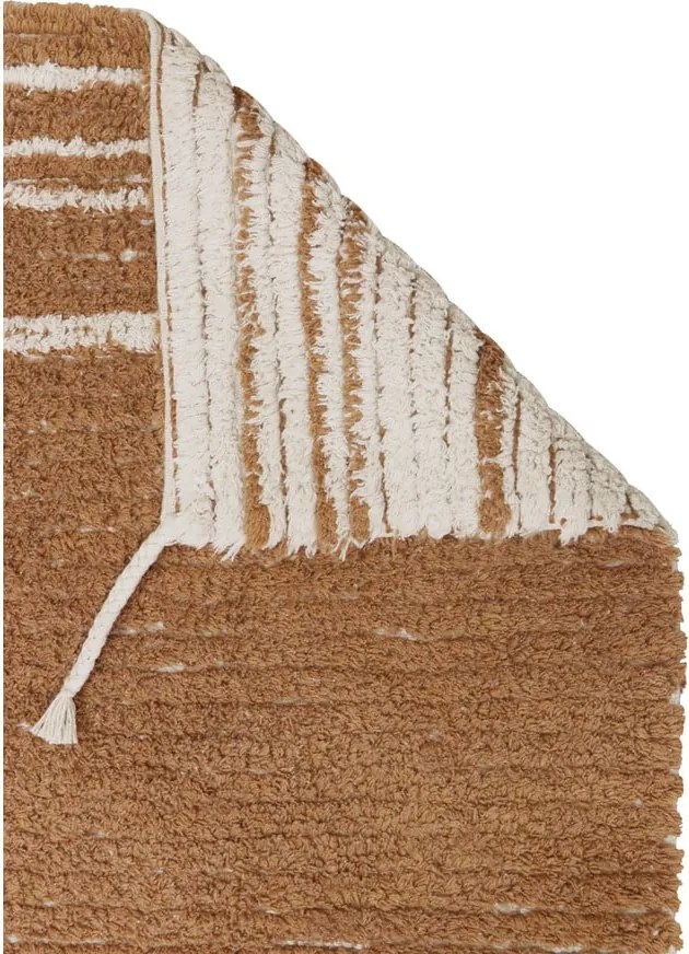 Памучен килим в тухлен цвят 170x240 cm Twin Toffee – Lorena Canals