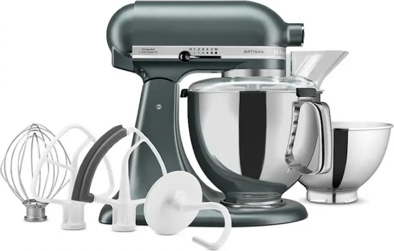 Планетарен миксер KitchenAid Artisan Elegance 5KSM175PSEJP, 300 W, 4.8 л, Direct drive, 10 скорости, Тъмнозелен