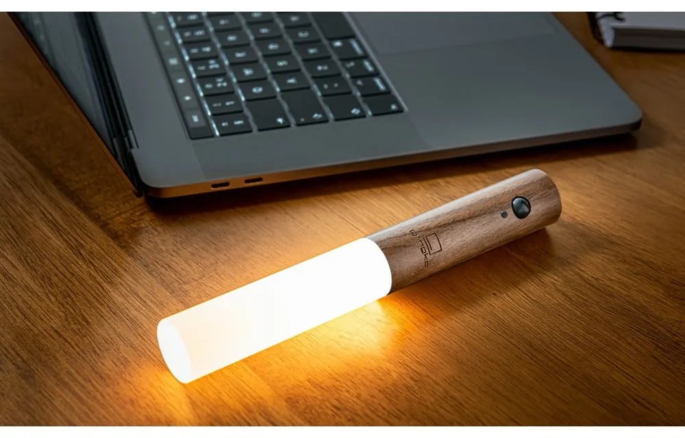 Кафява LED стенна лампа с USB Baton – Gingko