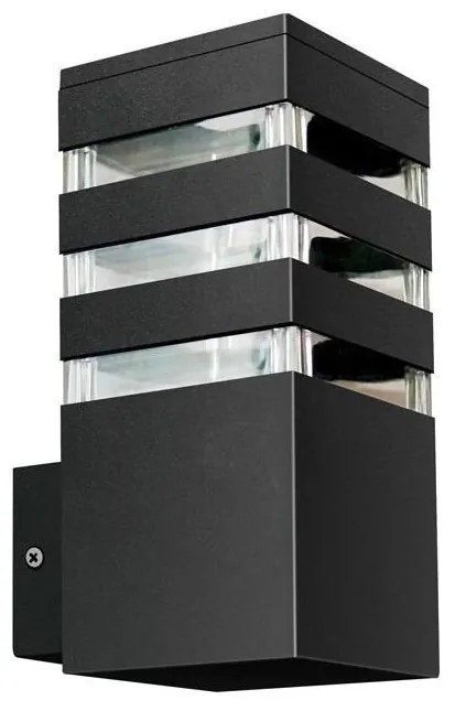 Екстериорен аплик TEKSAS 1xE27/12W/230V IP44 антрацит