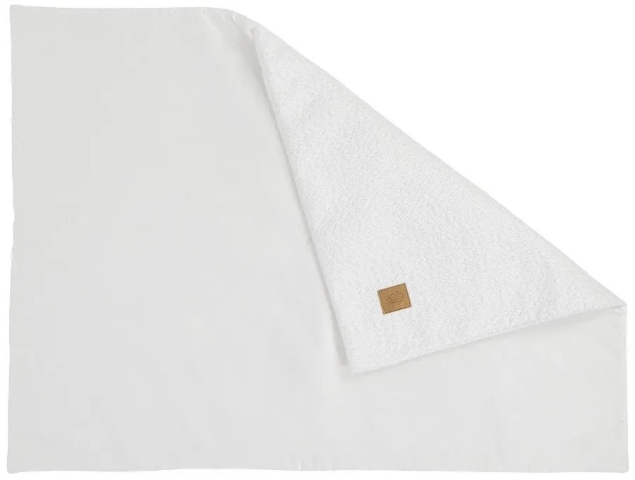 Бяло бебешко одеяло от букле 100x77 cm – Meowbaby