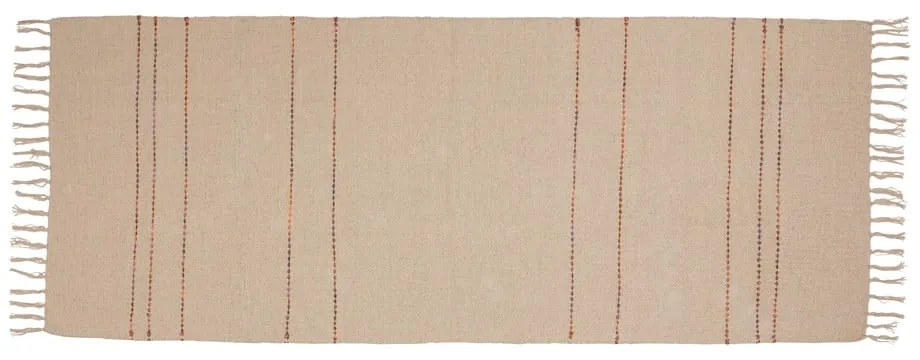 Бежова памучена пътека 80x200 cm Alba – Hübsch