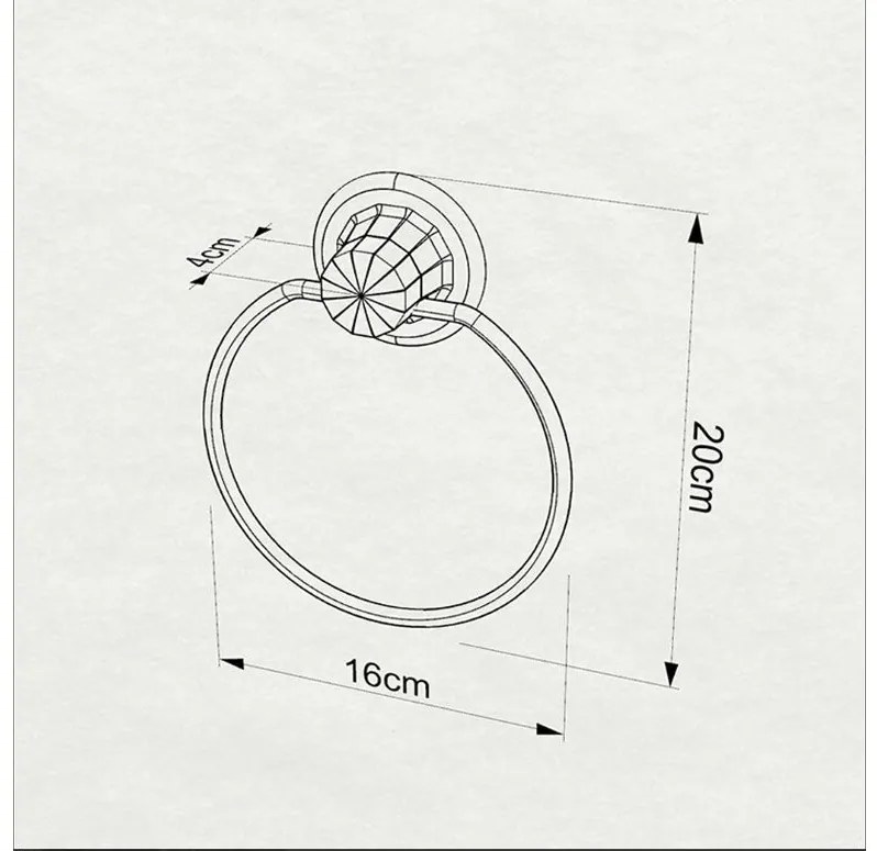 Поставка за кърпи TEKNO TEL DM-235W  вендуза