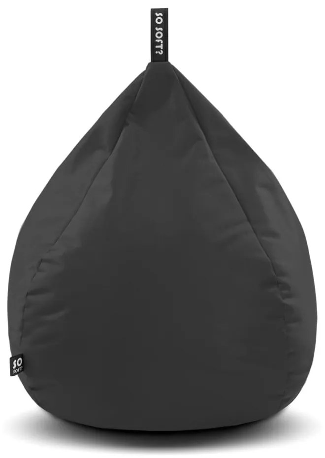 Сив детски пуф Drop M – So Soft?