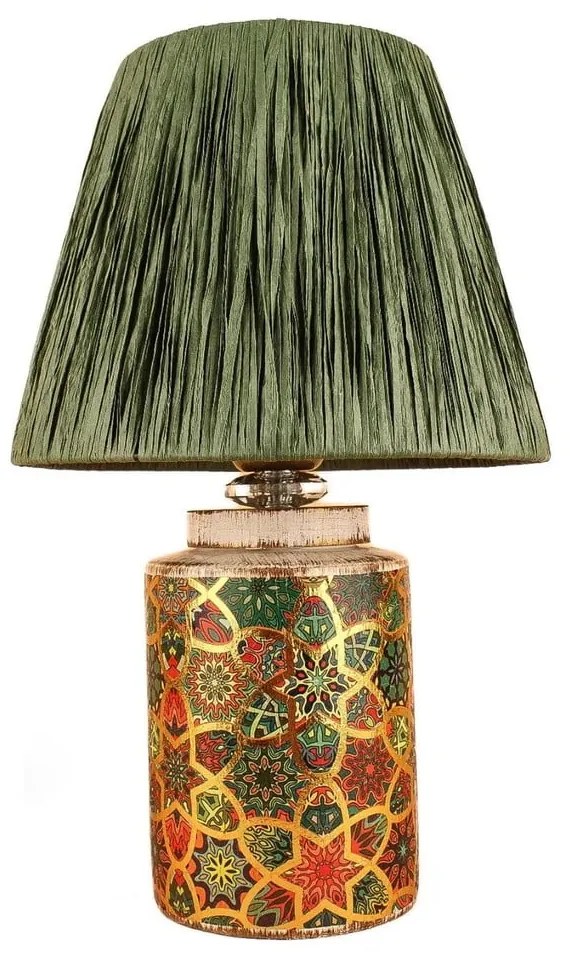 Зелена настолна лампа (височина 38 cm) Alev – Opviq lights