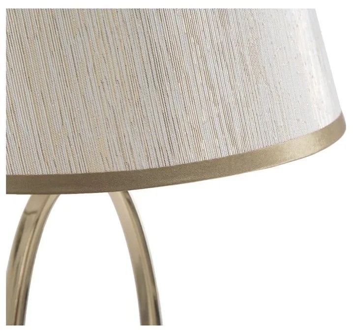 Бяла настолна лампа със златист дизайн Flush - Mauro Ferretti