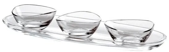 Vidivi - Стъклен комплект от три купички 41x11,5xh5см-PAPAYA (68096M)