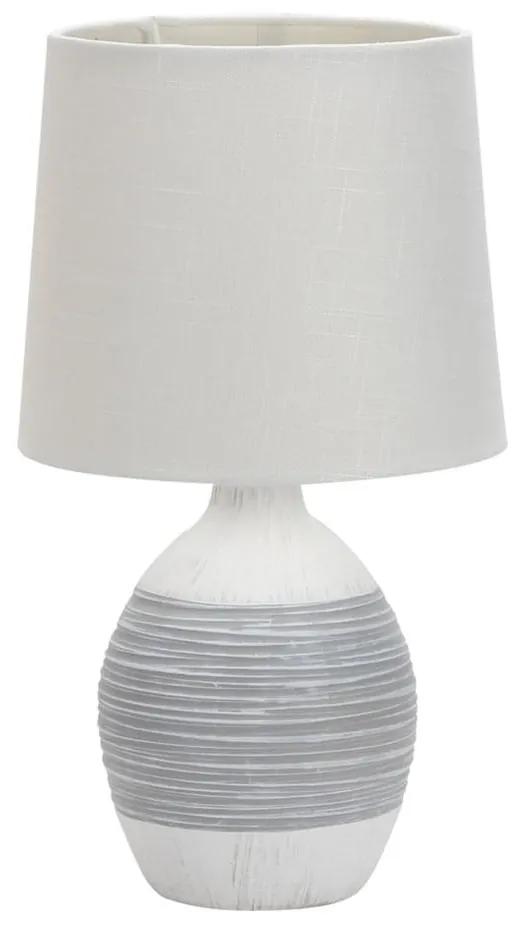 Светлосива настолна лампа с текстилен абажур (височина 35 cm) Ambon - Candellux Lighting