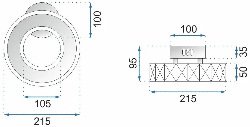 Аплик Кристален LED APP413-W APP414-W