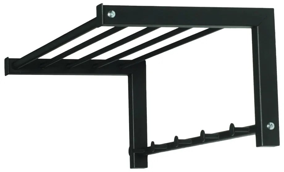 Черна метална стенна закачалка 78,5 cm Bergum – Spinder Design