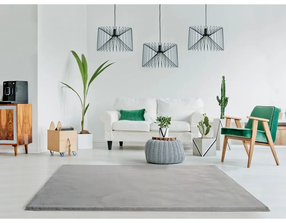 Сив килим Fox Liso, 120 x 180 cm - Universal