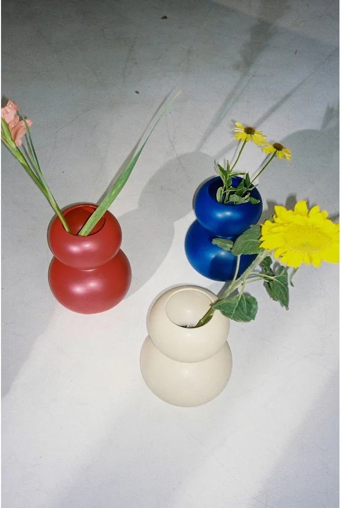 Тъмносиня керамична ваза (височина 36 cm) Tuga – noo.ma