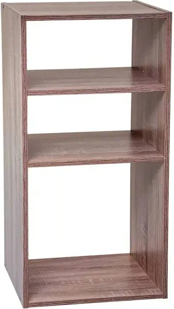 Рафт 5five Mix'n Modul, 2+1 отделение, MDF, 35x32x68 cm - Естествен