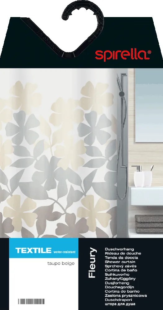 Завеса за душ 180x200 cm Fleury – Spirella