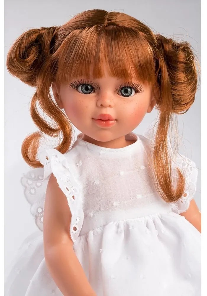 Asi - Кукла Сабрина с бяла рокля и розова чанта, 40 см