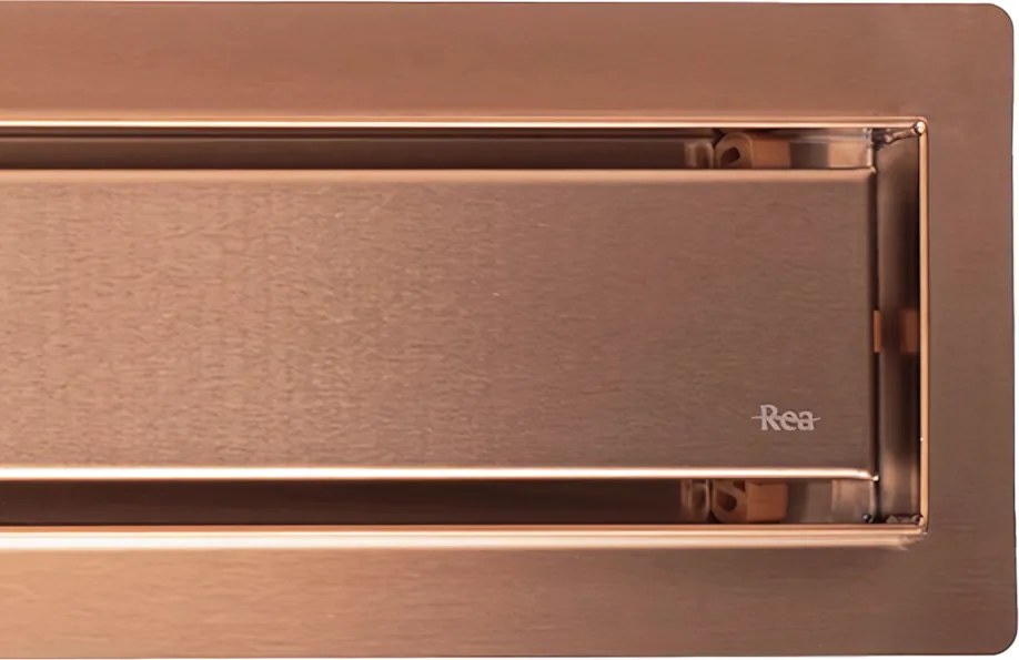 Линеен отводнител Rea Neox brush copper 90