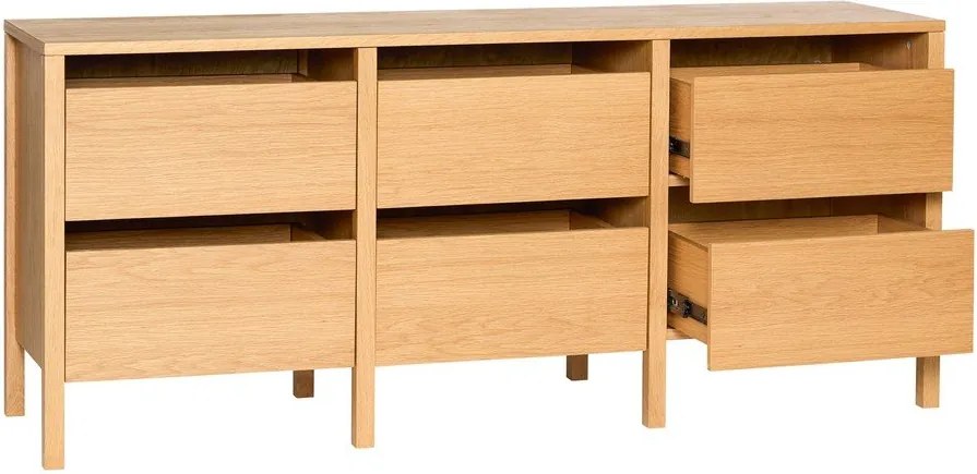 Скрин от декор от дъб в естествен цвят 150x65x40 cm Forma – Hübsch