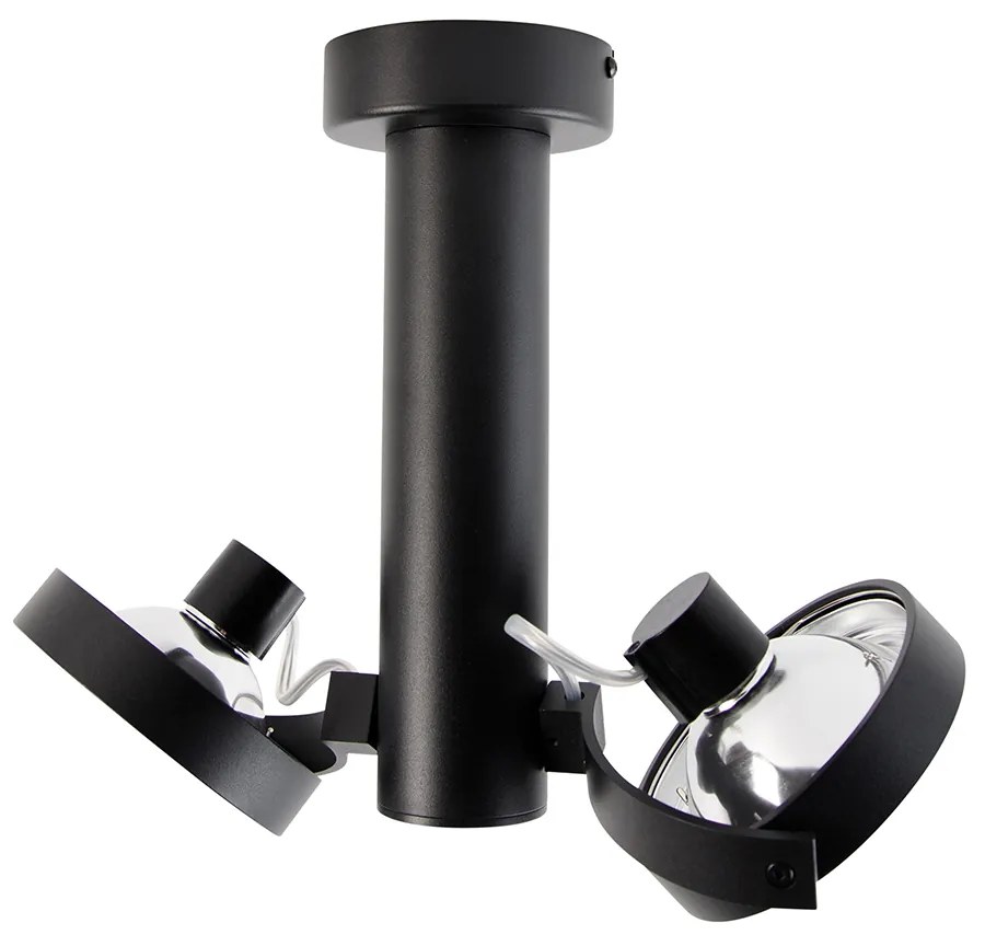 Модерен прожектор черен регулируем 2 светлини - Goes