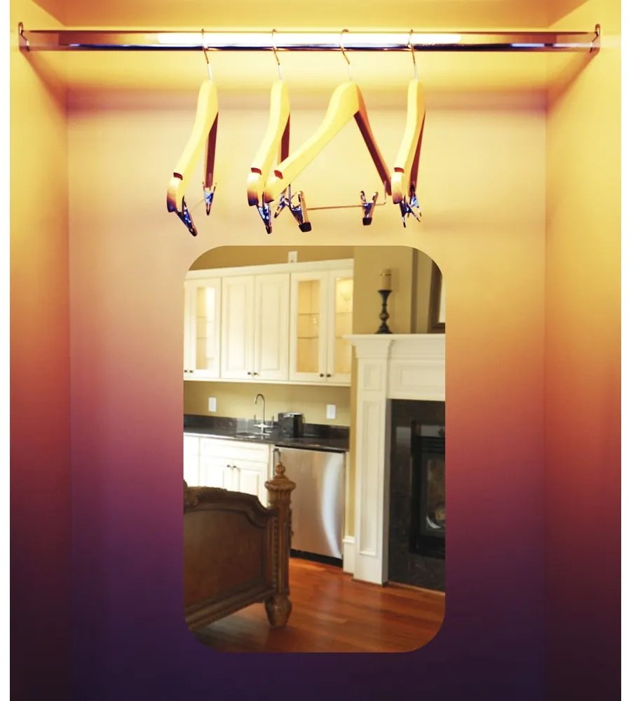 Огледален самозалепващ се стикер Правоъгълник, 42 x 27 cm - Ambiance