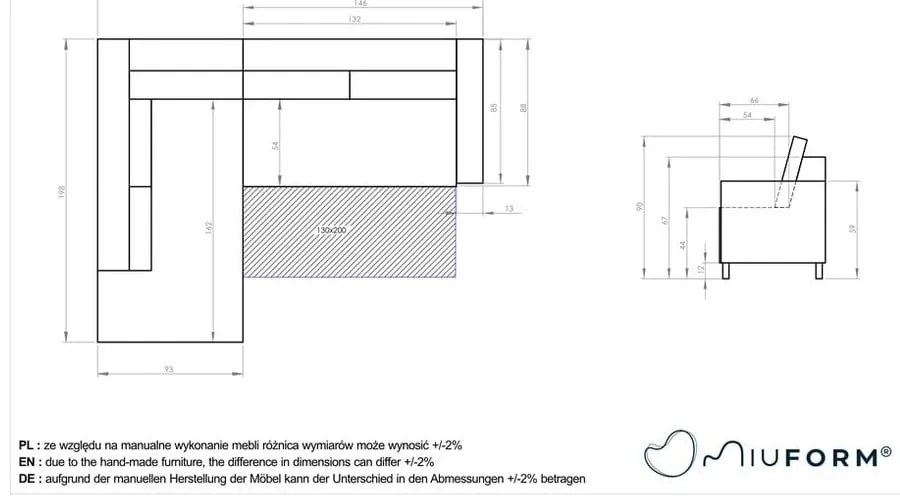 Ъглов разтегателен диван от тюркоазено кадифе L, ляв ъгъл Stylish Stan - Miuform