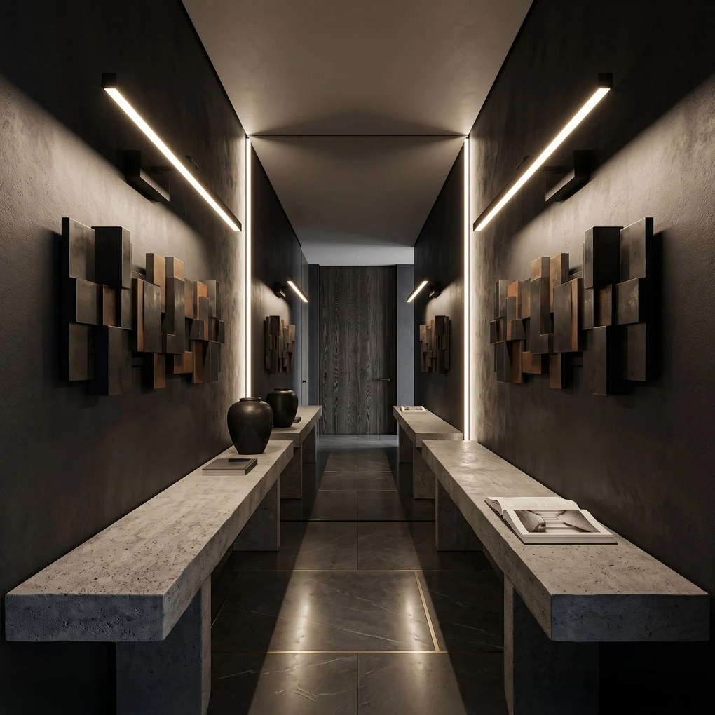 LED аплик за баня APP1868-1W 80 cm Black