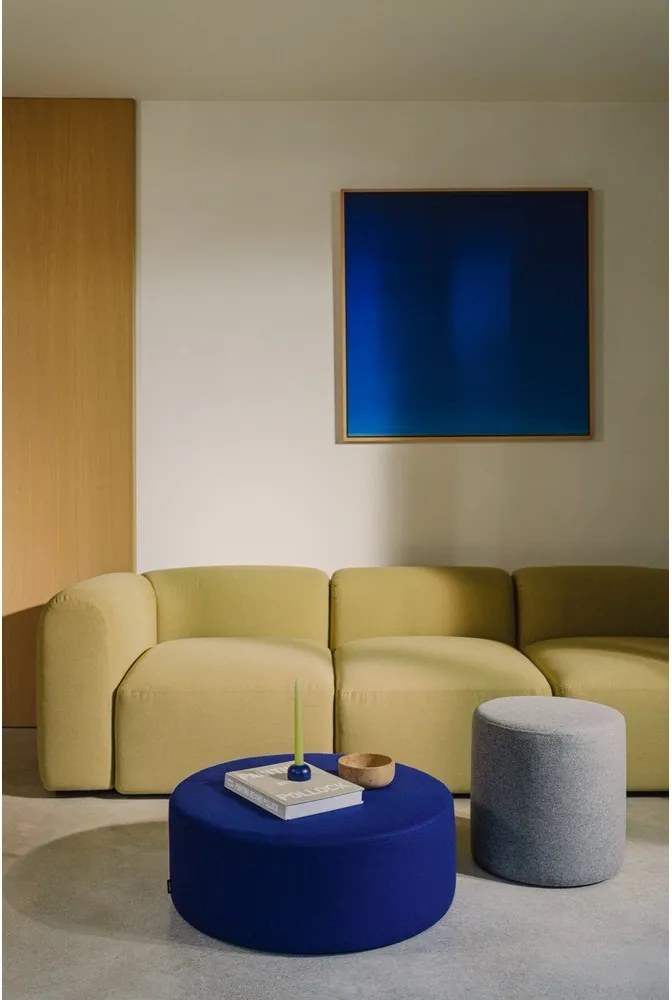 Синя вълнена табуретка Folk – noo.ma