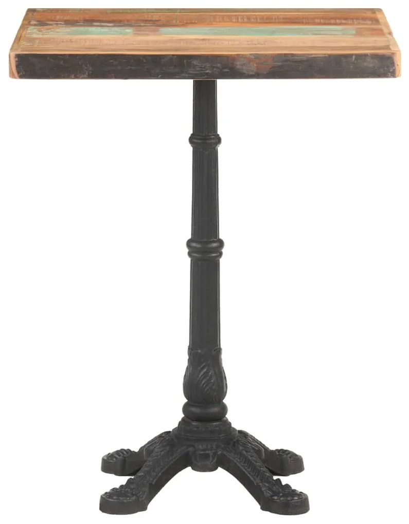 321086 vidaXL Бистро маса, 60x60x76 см, регенерирано дърво масив