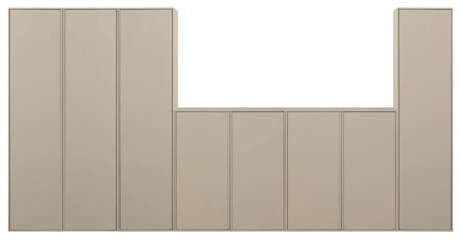 Кремав модулен гардероб от борова дървесина 400x200 cm Daily – vtwonen