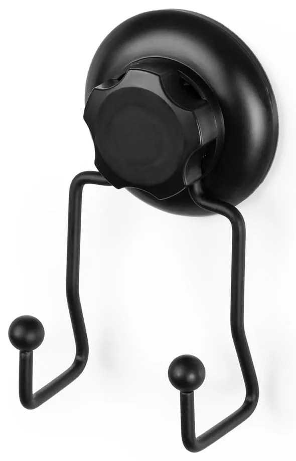 Черна самоподдържаща се кука за стена Двойна черна Bestlock - Compactor