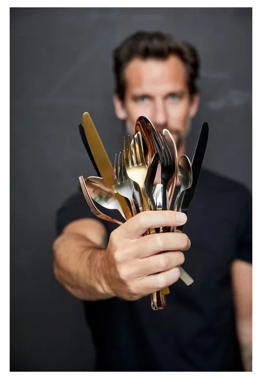 Стоманен прибори за хранене 16 бр. в матово сребрист цвят – Bitz