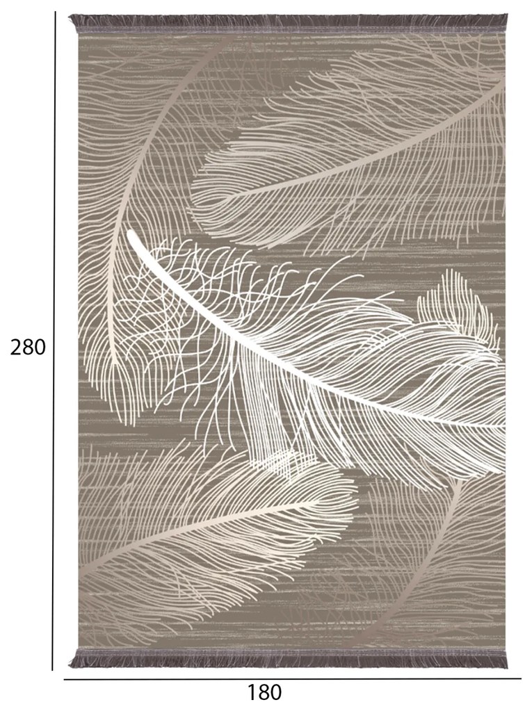 Килим 180х280 Пера - HM7723.37 бежово-кафяв цвят