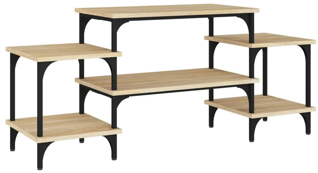 826316 vidaXL ТB шкаф, Дъб сонома, 117x35x52 см, инженерно дърво