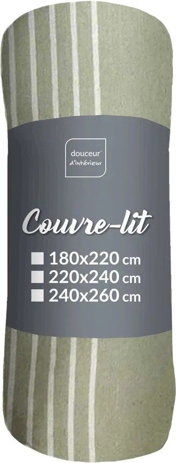 Зелено покривало за легло 240x260 cm Adele – douceur d'intérieur