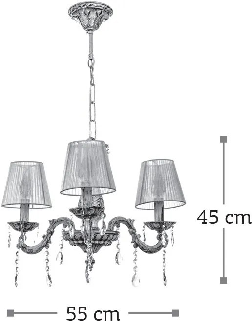 Таванна лампа InLight 5304-3 3 лампи