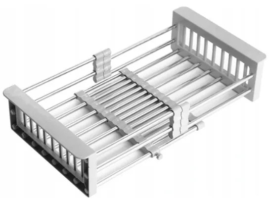 Mexen телескопична кухненска отцедница с регулируема ширина, сива -