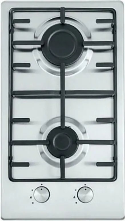 Газов плот за вграждане Finlux FX 320SIX, 3000 W, Две газови дюзи, 500 C, Решетка от чугун, Инокс