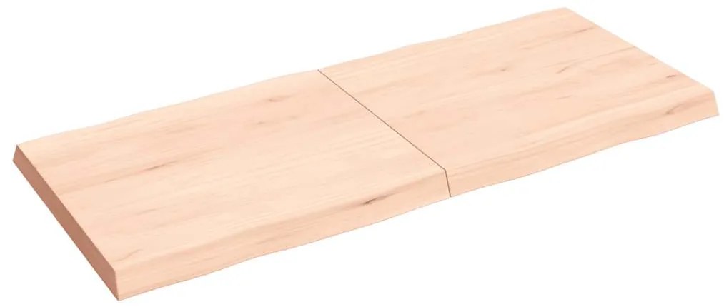 363901 vidaXL Плот за маса 140x60x(2-6) см необработено масивно дърво жив ръб