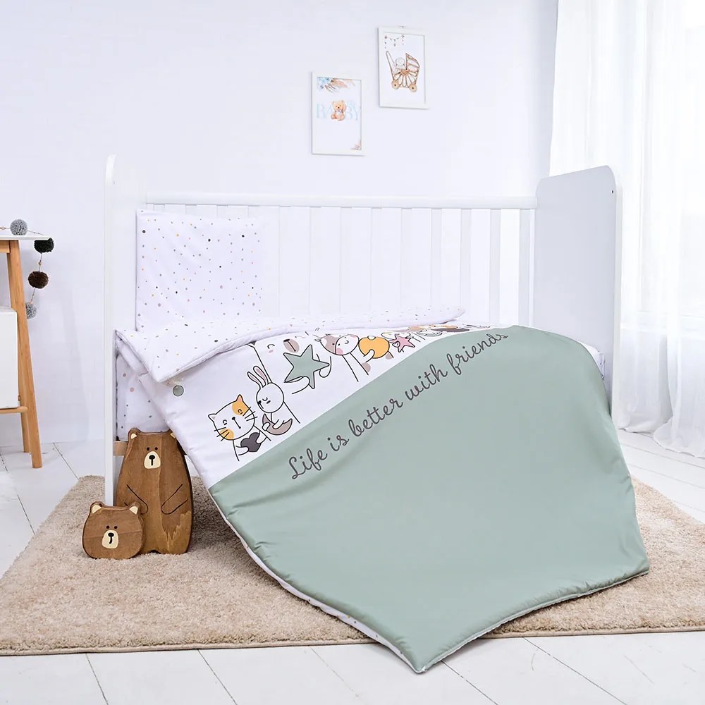 LORELLI Classic Сет от 5 части COSY HAPPY FRIENDS МИНТ