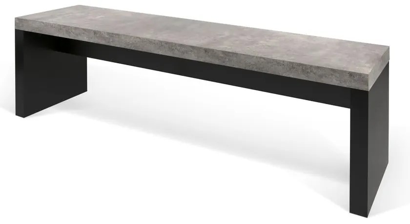 Черно-сива пейка с декор от бетон , 140 x 43 cm Detroit - TemaHome