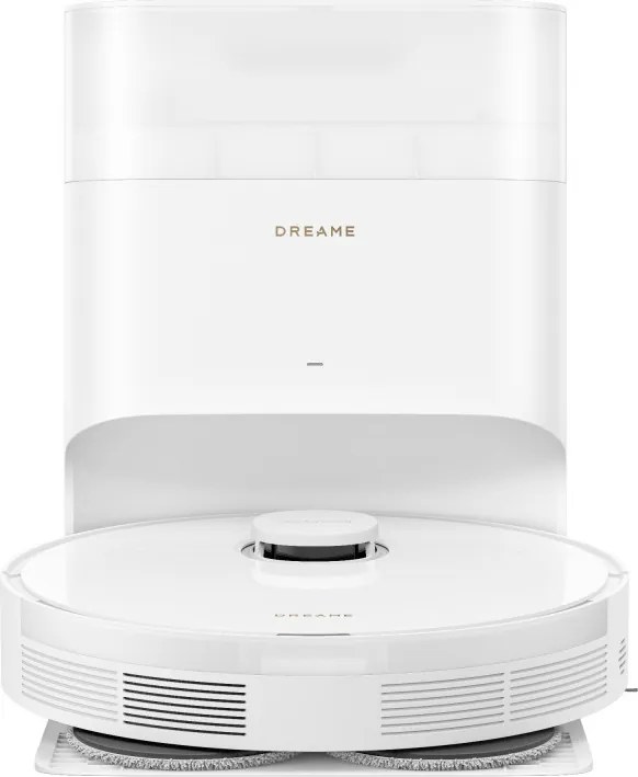 Прахосмукачка робот Dreame L10s Plus RLL42SD, 7000 Pa, 5200 mAh, 60W, До 145 м2, Станция за зареждане и автоматично изпразване, Автономия 155 мин, Бял