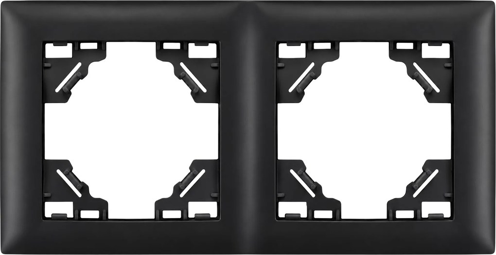 Двойна рамка за контакти OSTE JNH014-2F Black