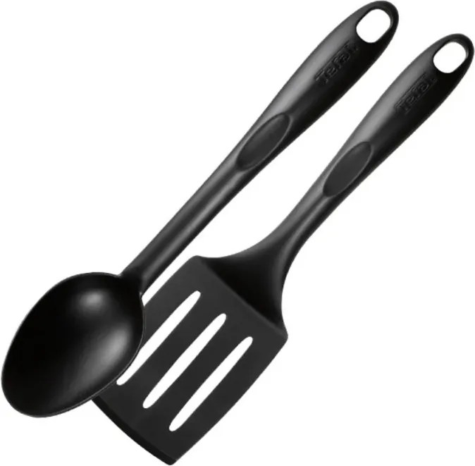 Комплект съдове за готвене Tefal C2678074 Starter Black, 6 ч, Титениево покритие, Без PFOA, Thermo-Fusion, Thermo-Signal, Индукция, Черен