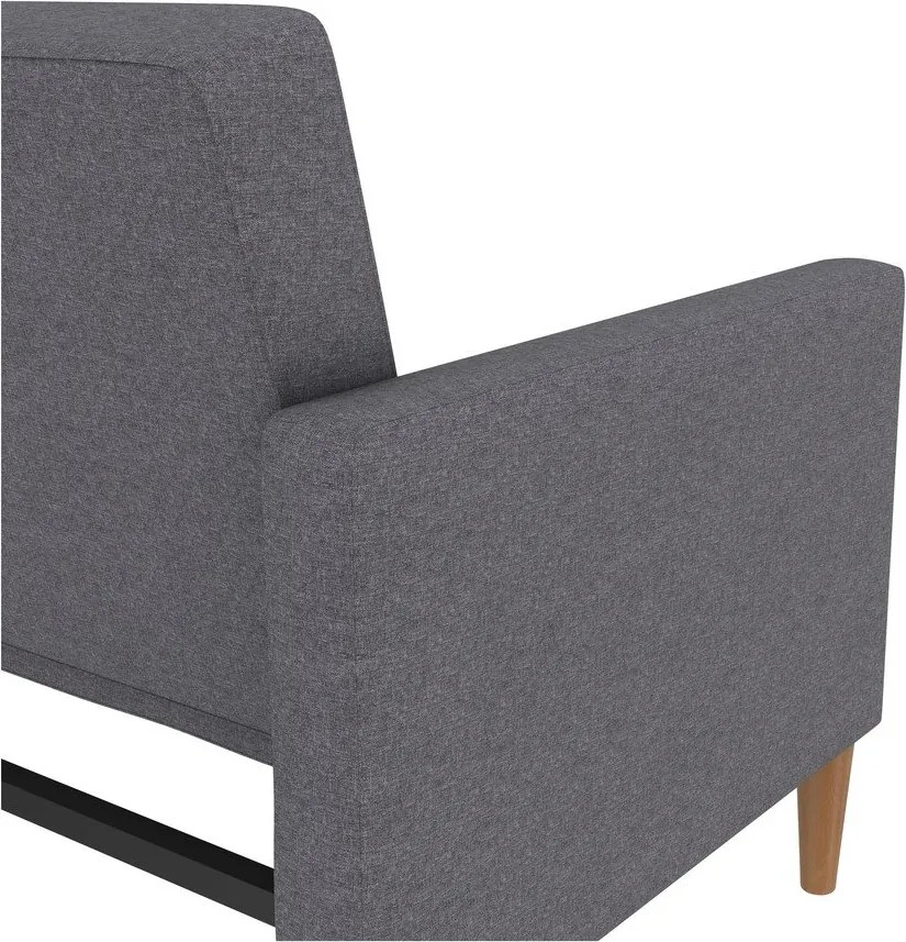 Сив сгъваем диван 82 cm Lilly – Støraa